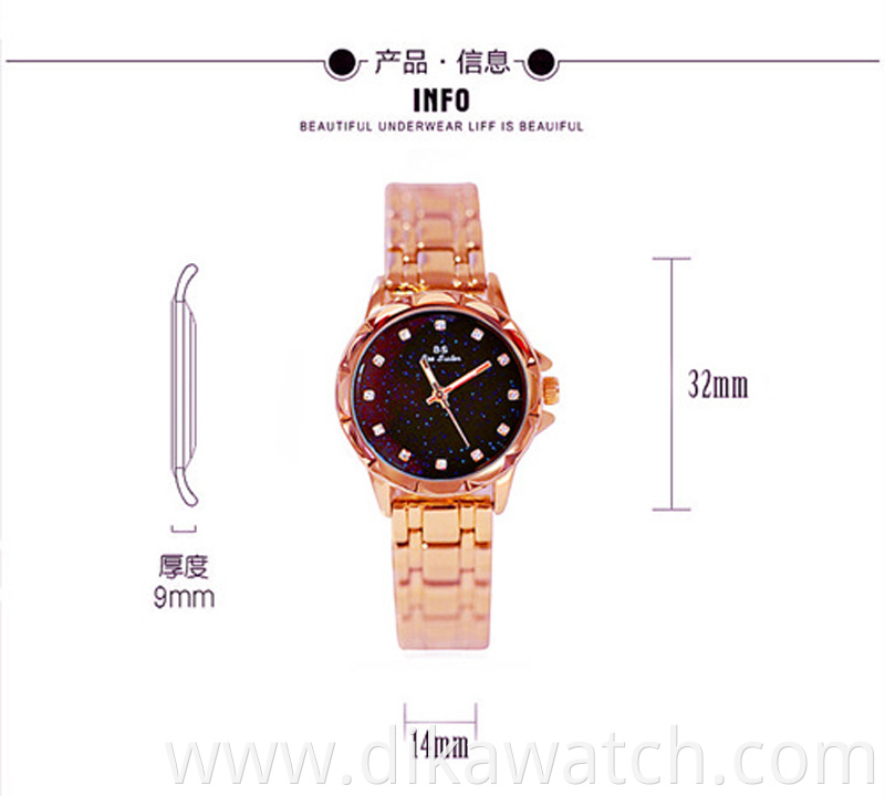 BS Ladies Watches Full Diamond Female Watch New Hot Sale FA1506 Starry Sky Foreign Trade Brand Wristwatch